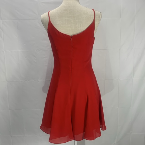 Rampage Vintage Red Cocktail Mini Dress Size 3 - Picture 7 of 12